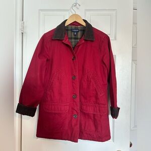 Lands' End Women's Deep Red Chore Jacket